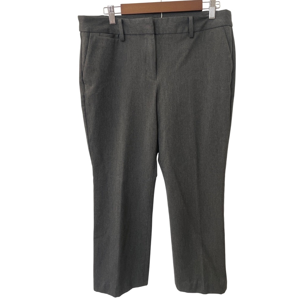 Talbots Barely Boot Gray Dress Pants Womens 14 Petite Charcoal Stretch‎ Trousers